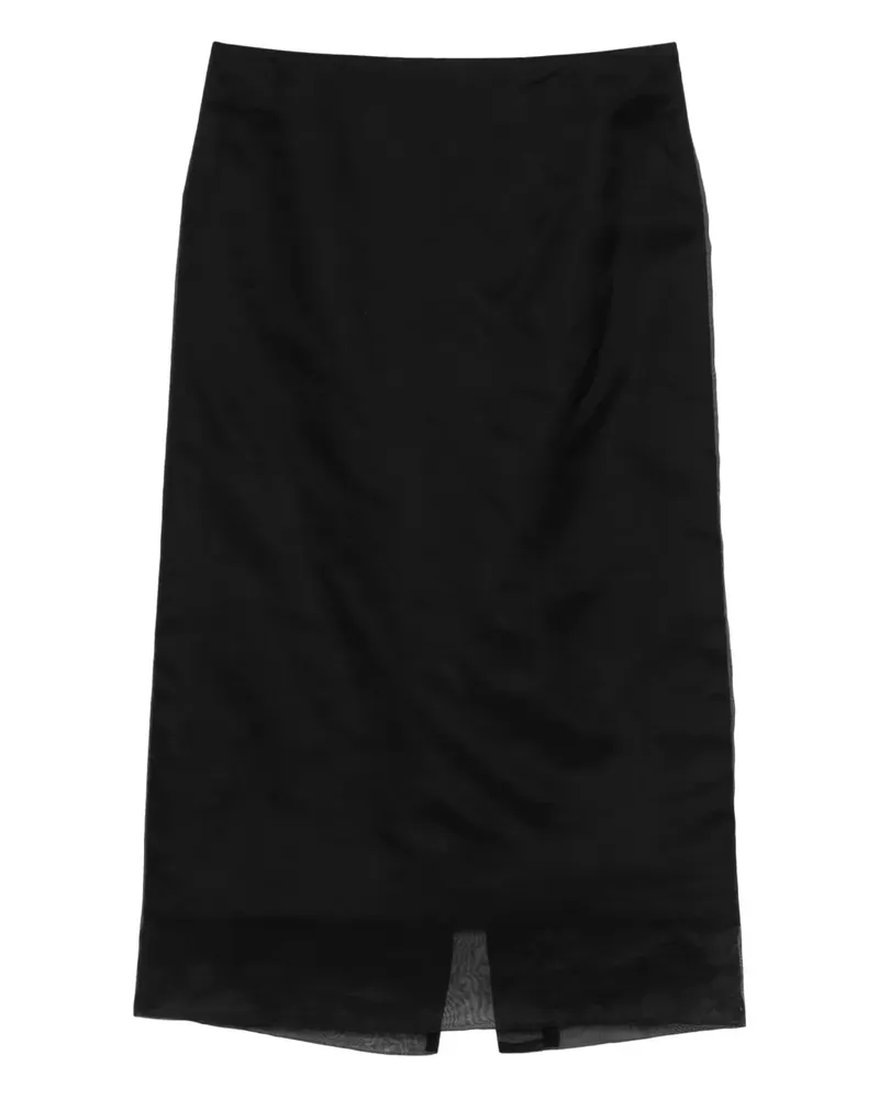 SPORTMAX slit skirt - Schwarz Schwarz
