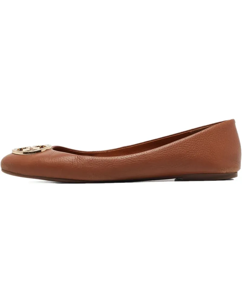 Tory Burch Pre-owned Ballerinas mit Logo - Braun Braun