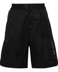 Moschino Bermudas mit Logo-Stickerei Schwarz