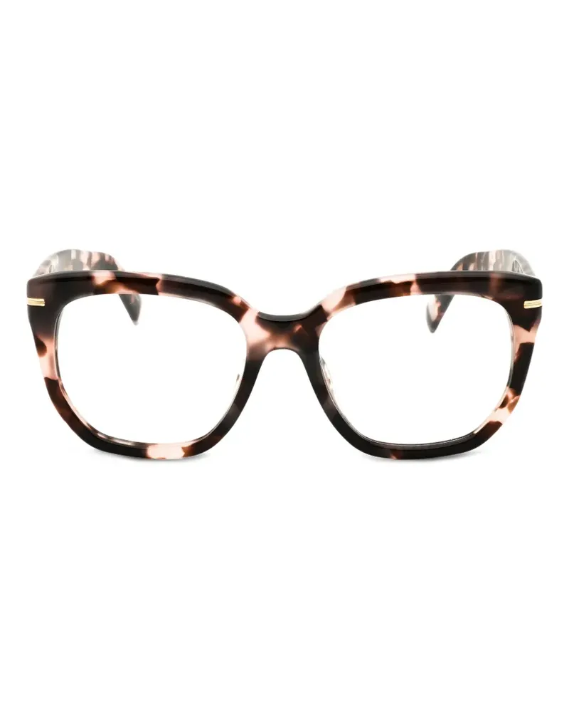 HUGO BOSS Eckige Brille mit Schildpattmuster - Braun Braun