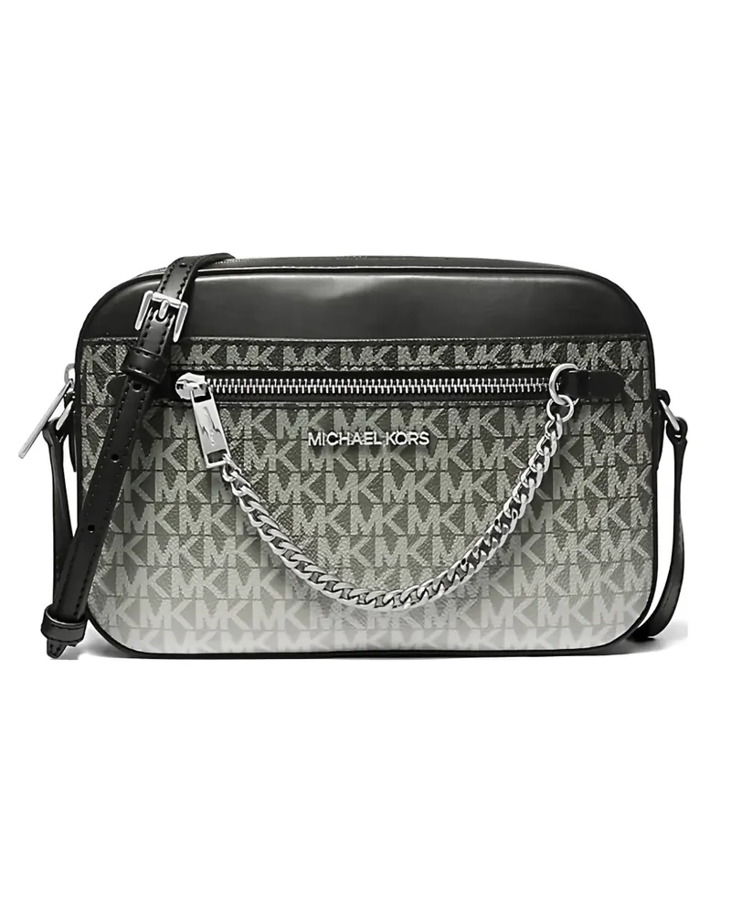 Michael Kors logo-print chain-link messenger bag - Schwarz Schwarz