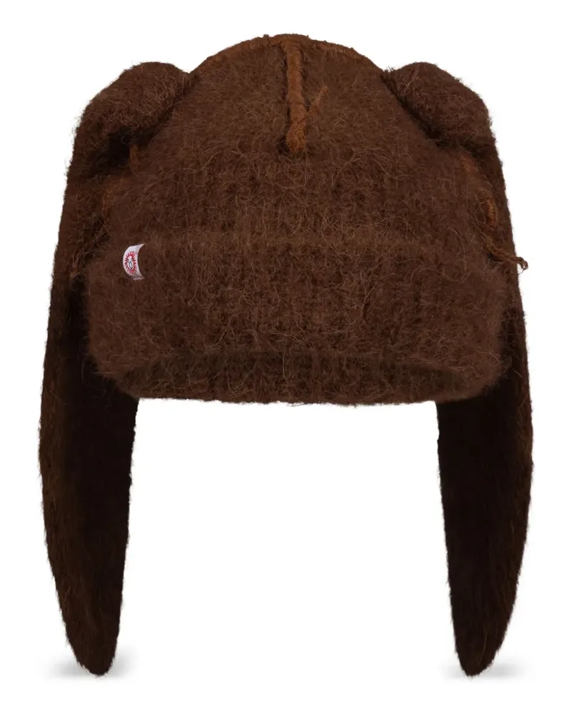 Charles Jeffrey Loverboy Beanie mit Bärenohren - Braun Braun