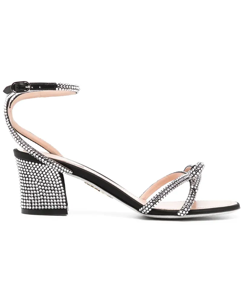 René Caovilla Nicole Sandalen 50mm - Schwarz Schwarz