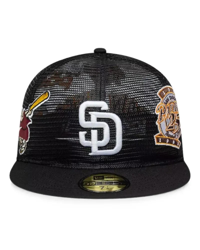 New Era 59FIFTY Baseballkappe mit Logo-Patch - Schwarz Schwarz