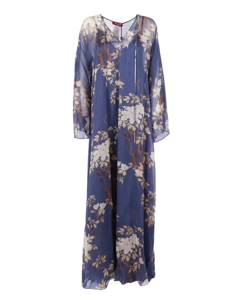 Max Mara floral print dress - Blau Blau