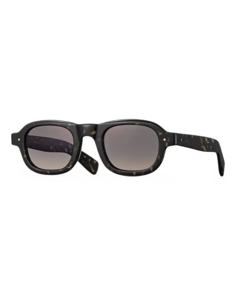 EYEVAN 7285 370E tortoiseshell-effect rectangle-frame sunglasses - Braun Braun