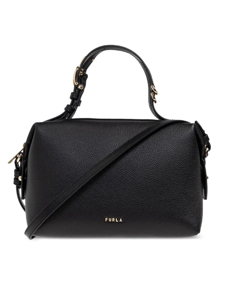 Furla Double Boston Tote Bag - Schwarz Schwarz