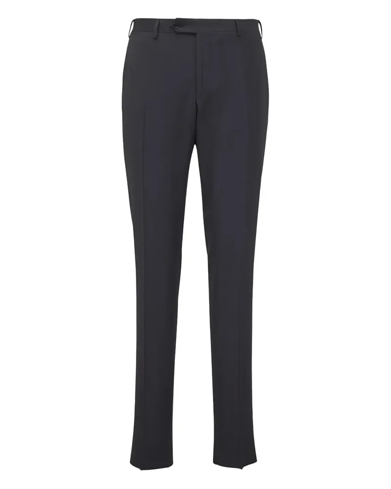 Canali Hose mit verdecktem Hosenschlitz - Grau Grau