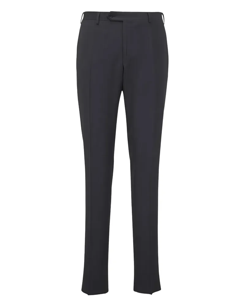 Canali Hose mit verdecktem Hosenschlitz - Grau Grau