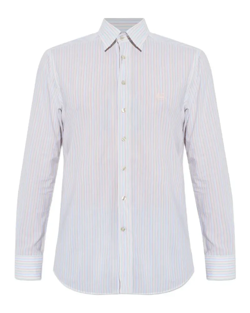 Etro striped logo shirt - Weiß Weiß