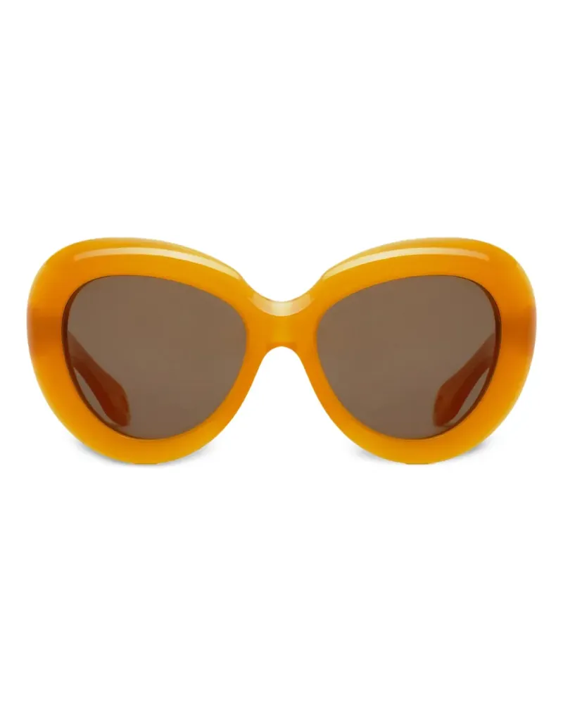 Jacques Marie Mage Sonnenbrille mit rundem Gestell - Orange Orange