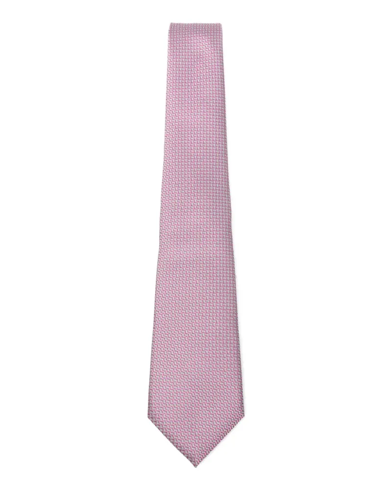 Giorgio Armani Geometrisch gemusterte Krawatte - Rosa Rosa