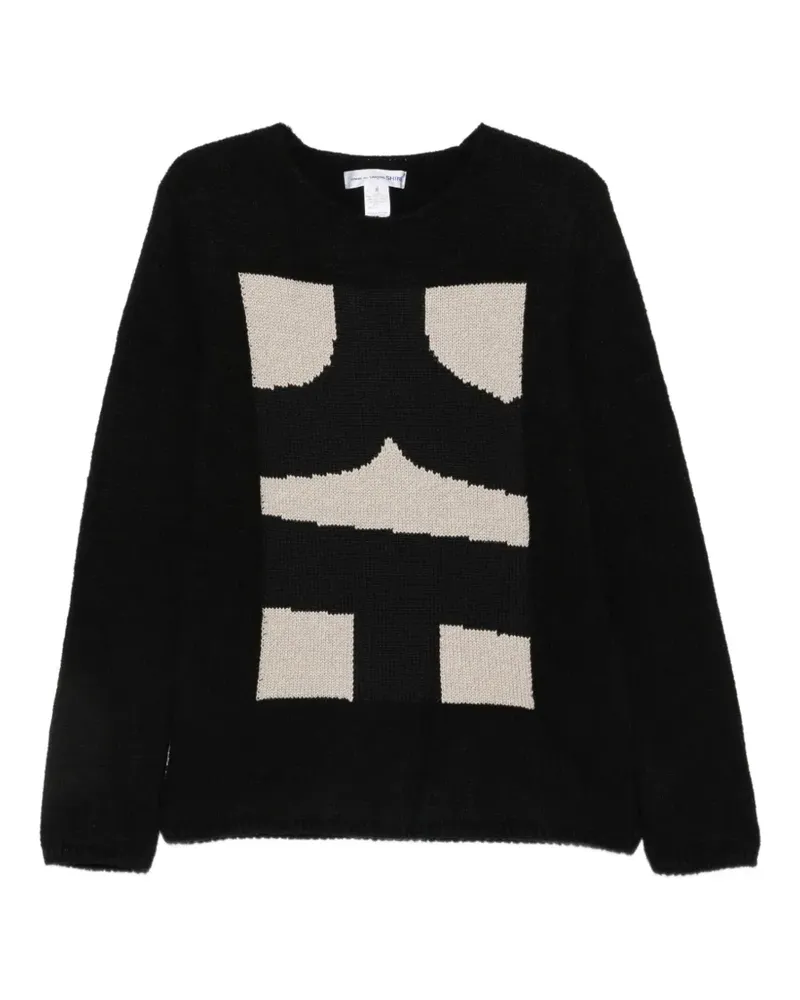 Comme des Garçons geometric-pattern sweater - Grau Grau