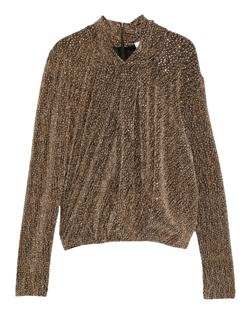IRO Top in Metallic-Optik - Gold Gold
