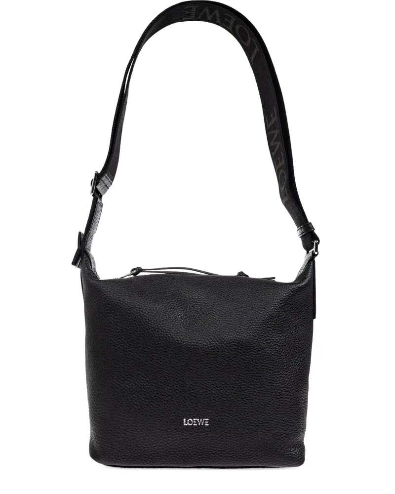 Loewe Kleine Cubi Schultertasche - Schwarz Schwarz