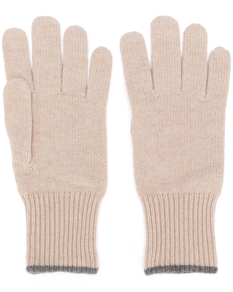 Brunello Cucinelli Handschuhe aus Kaschmir - Nude Nude