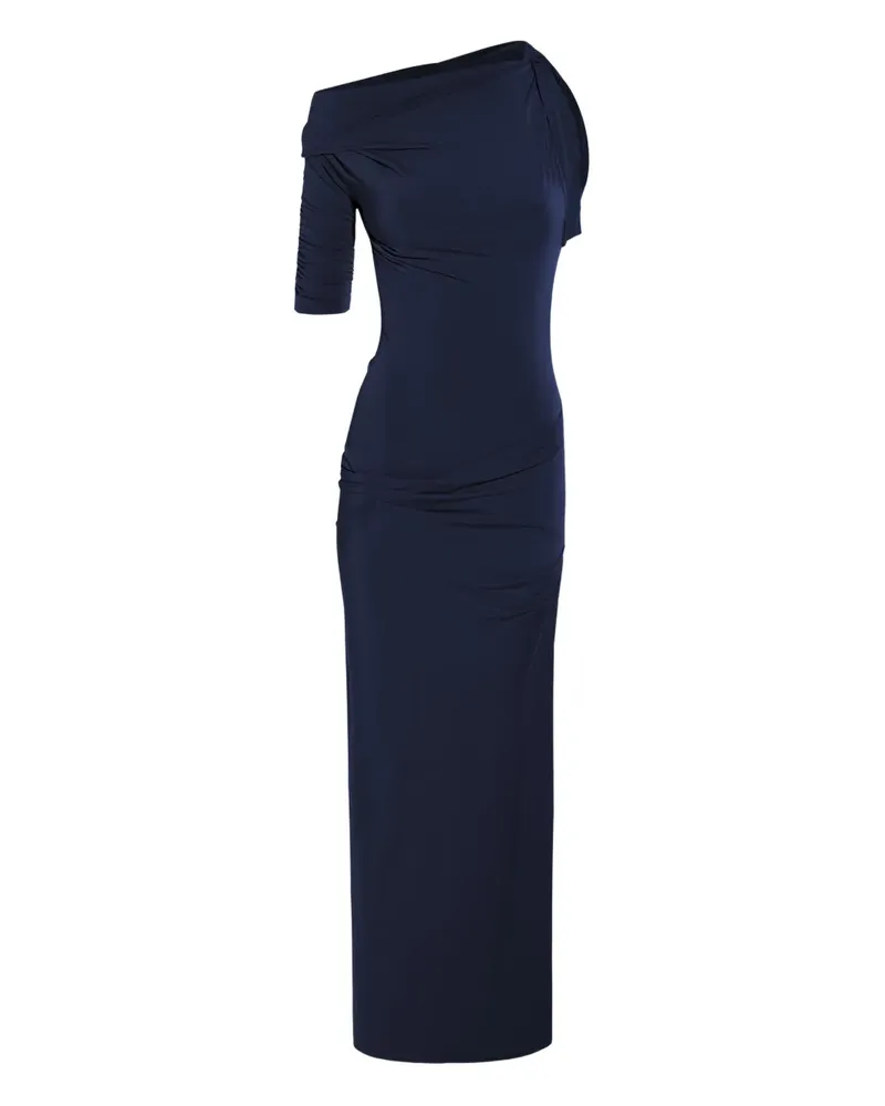 Jacquemus Drapiertes One-Shoulder-Kleid - Blau Blau