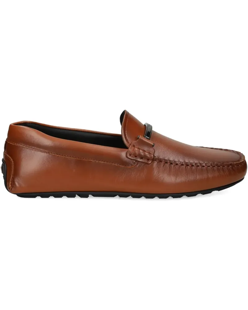 HUGO BOSS Loafer mit Metallsteg - Braun Braun