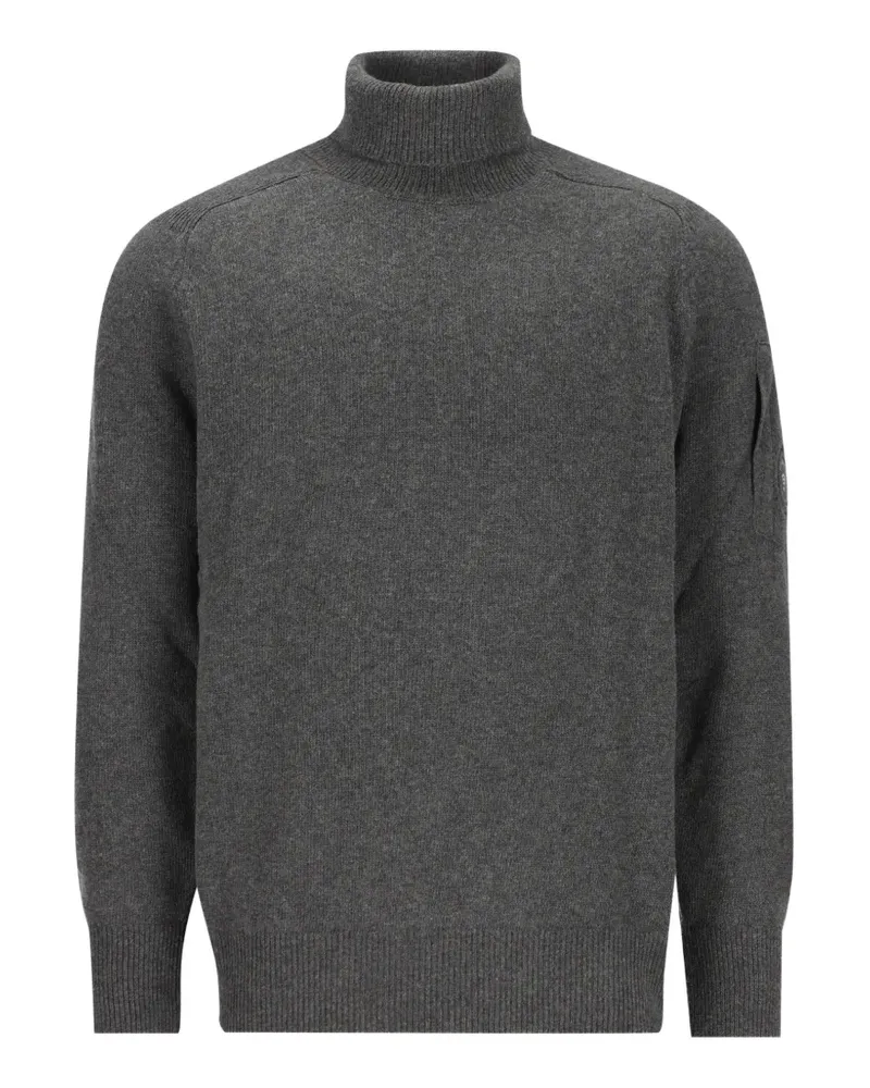 C.P. Company Rollkragenpullover mit Linsen-Detail - Grau Grau