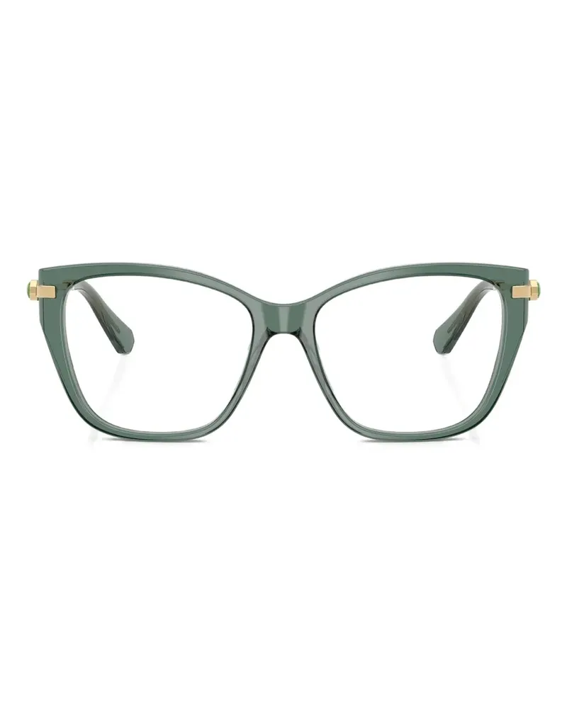 Swarovski Brille mit eckigem Gestell - Grün Grün