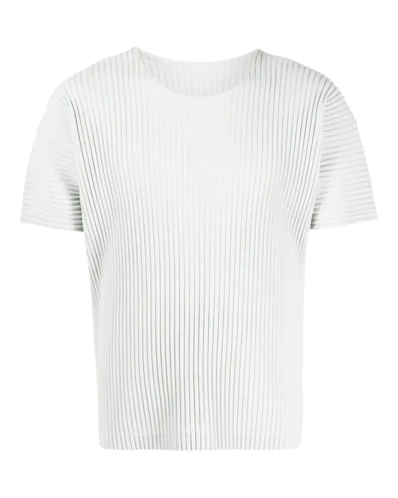 Issey Miyake T-Shirt mit Rundhalsausschnitt - Grau Grau