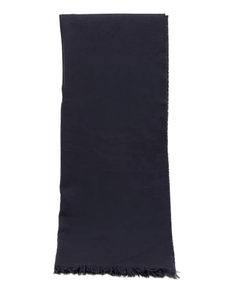 Destin frayed cashmere scarf - Blau Blau