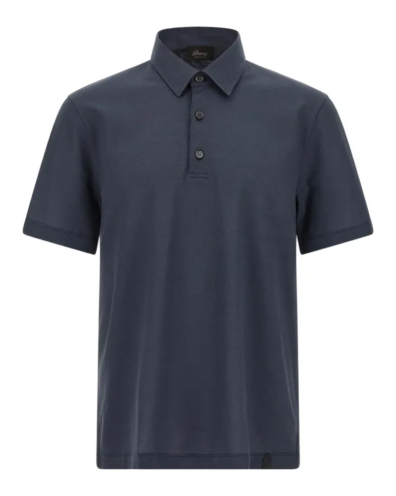 Brioni cotton polo shirt - Blau Blau