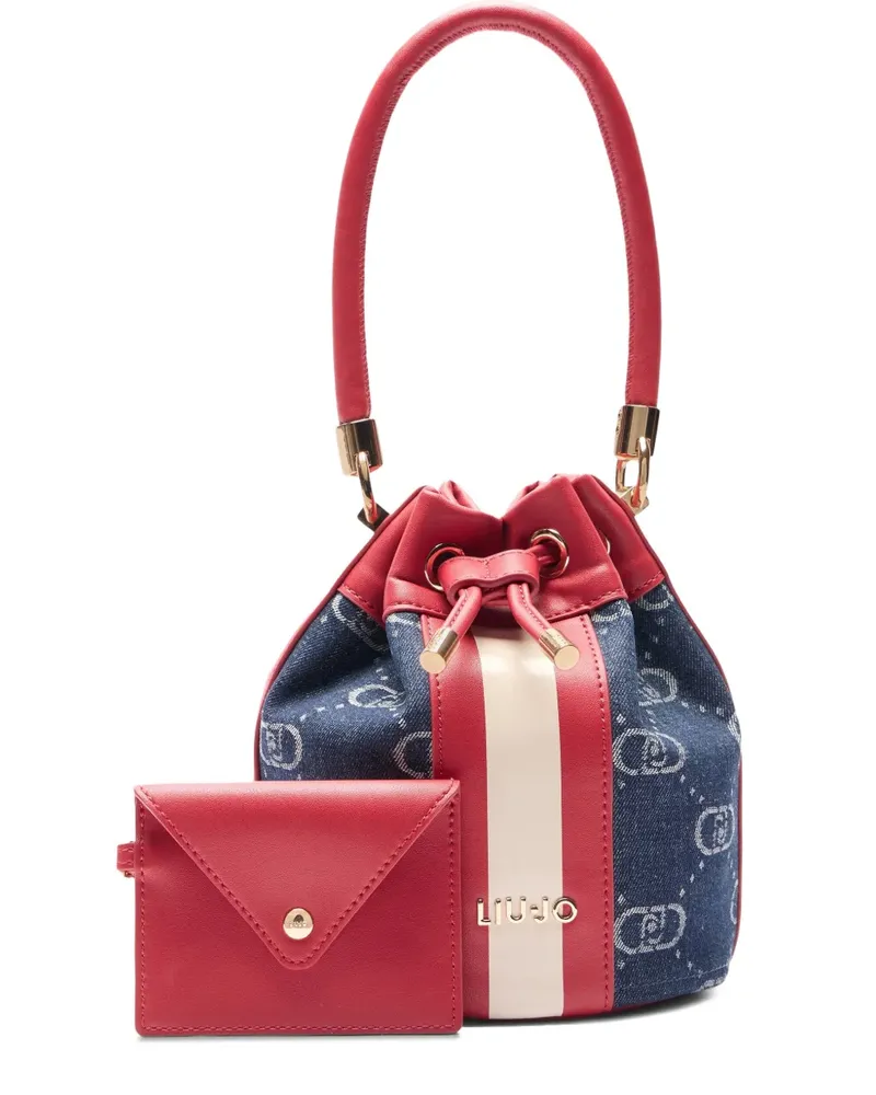 Liu Jo Beuteltasche aus Jacquard - Blau Blau
