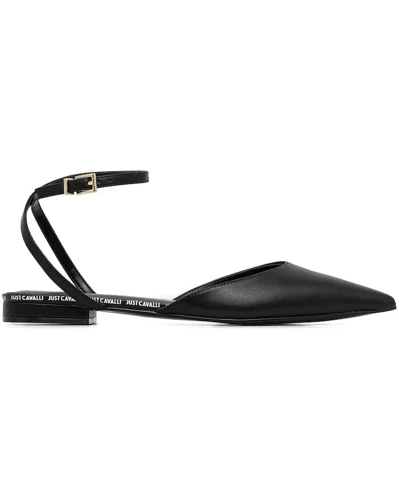 Just Cavalli Ballerinas mit spitzer Kappe - Schwarz Schwarz