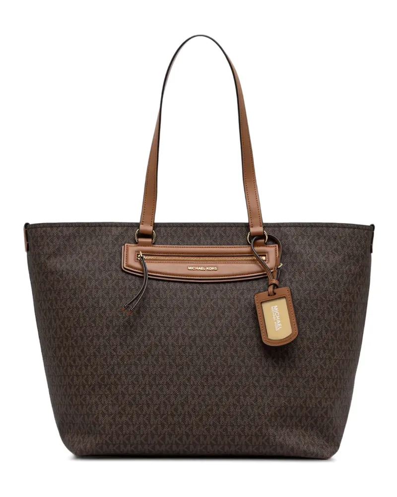 Michael Kors Extra großer Jet Set Travel Tote Bag mit Logo - Braun Braun