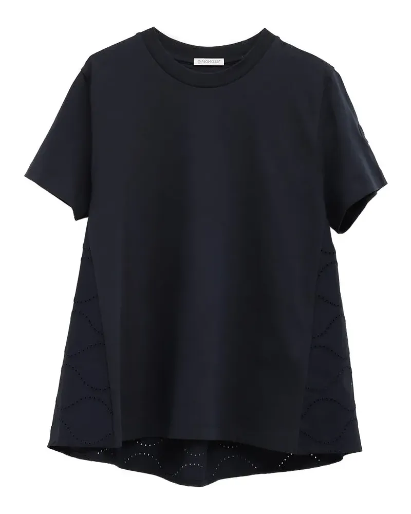 Moncler eyelet short-sleeve t-shirt - Blau Blau