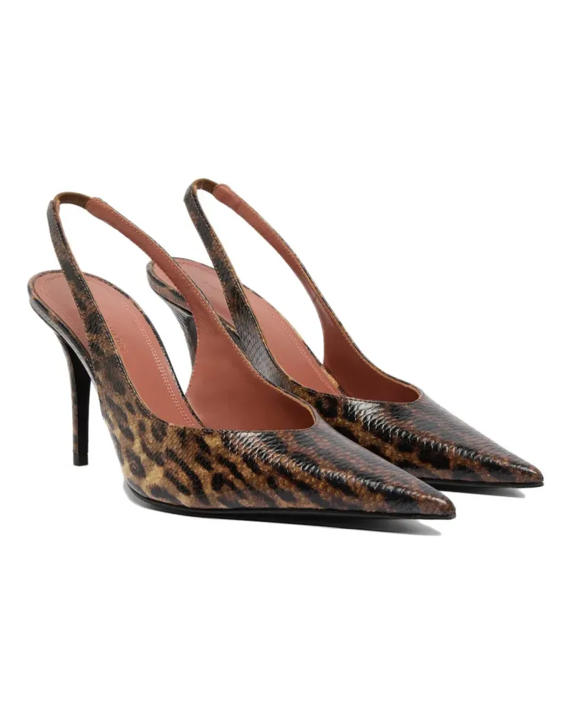 Amina Muaddi Anok slingback pumps - Nude Nude