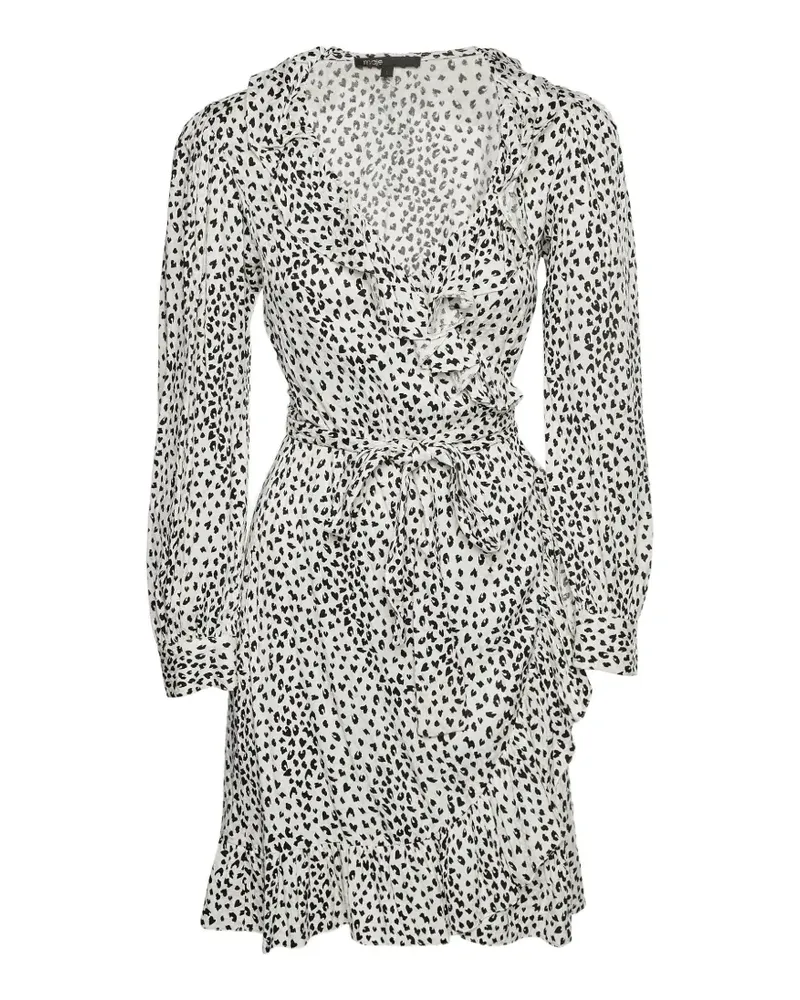 Maje Rosana animal-print mini dress - Weiß Weiß