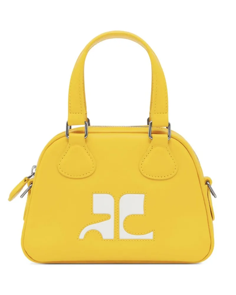 Courrèges Bowling Mini-Tasche Gelb