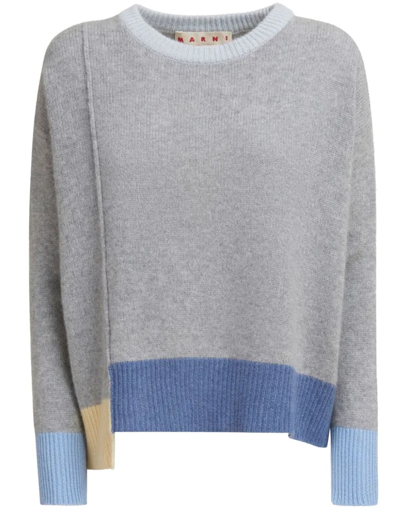 Marni Kaschmirpullover im Layering-Look - Grau Grau