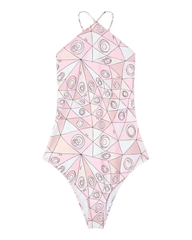 Emilio Pucci Badeanzug mit Occhi-Print - Rosa Rosa