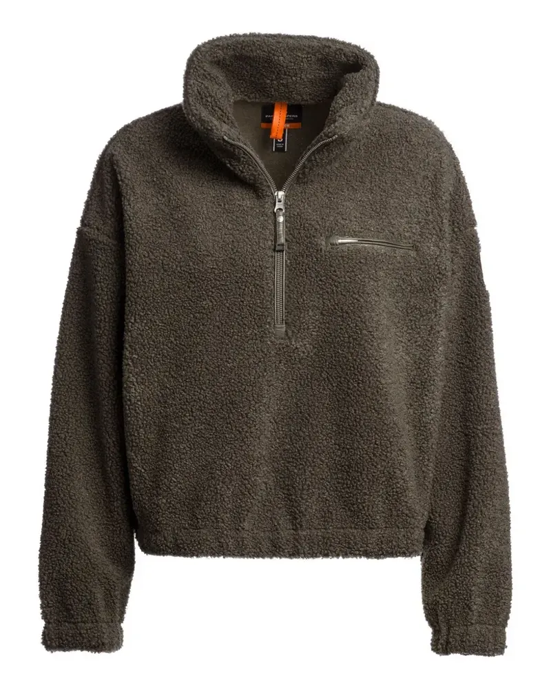 Parajumpers Fleece-Hoodie mit kurzem Reißverschluss - Grün Grün
