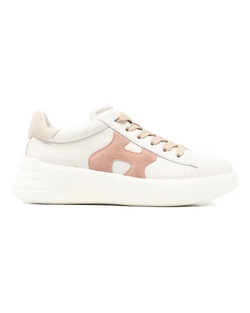 Hogan Rebel leather sneakers - Nude Nude