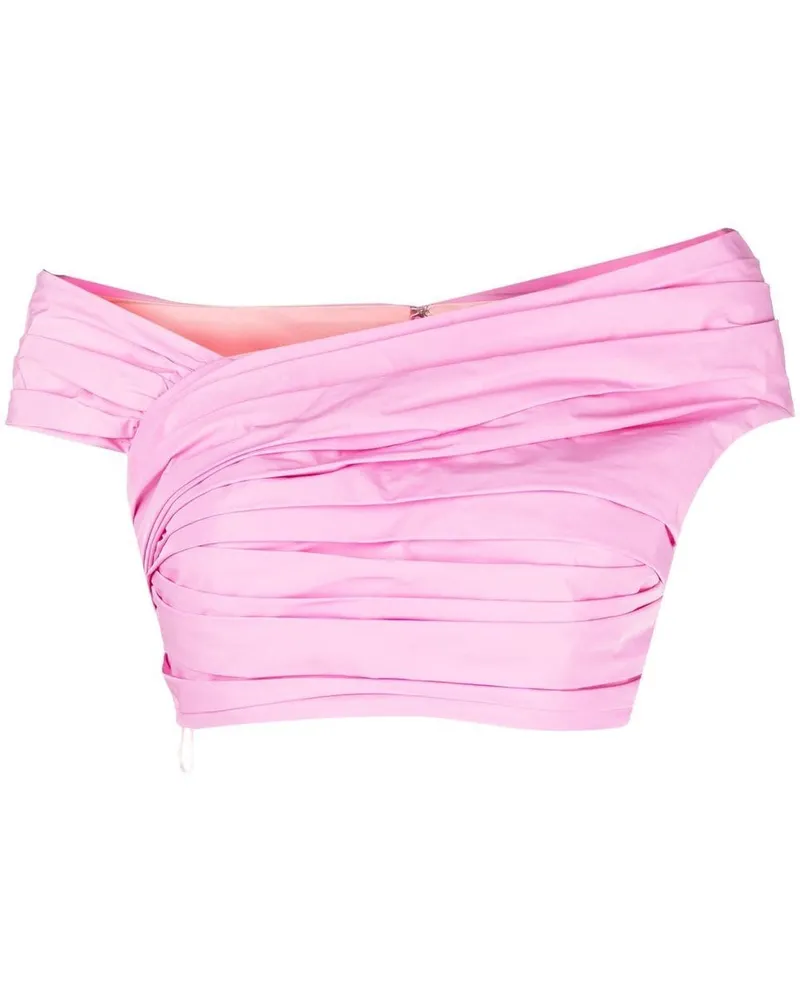 Dsquared2 Schulterfreies Cropped-Oberteil - Rosa Rosa
