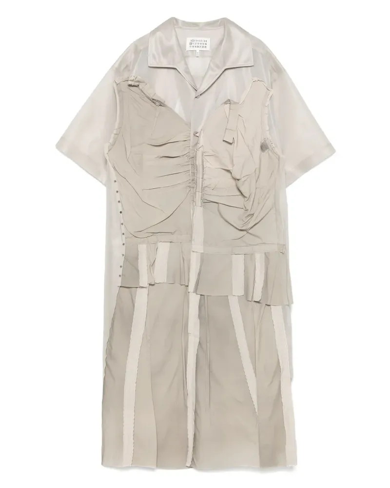 Maison Margiela Midikleid mit Einsätzen - Nude Nude