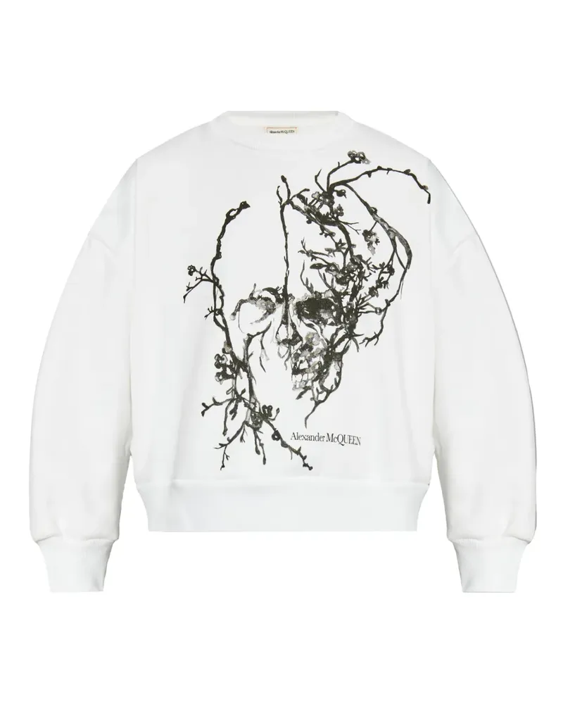 Alexander McQueen Sweatshirt mit grafischem Print - Weiß Weiß