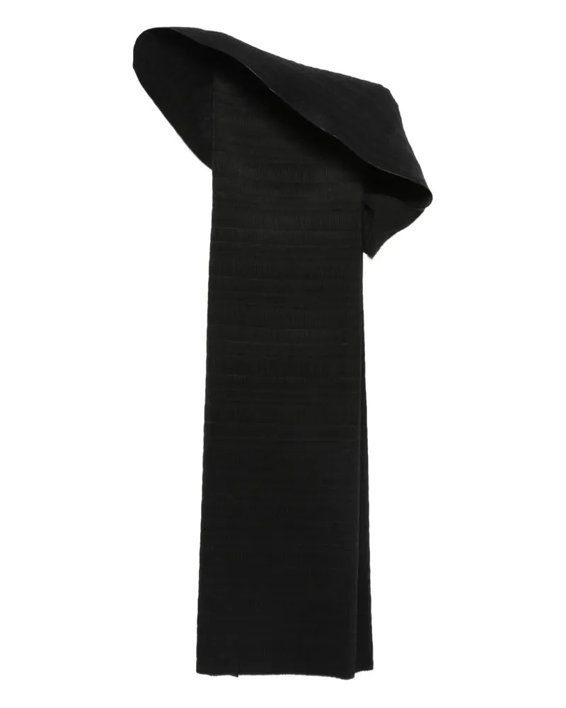 Magda Butrym Einschultriges Kleid - Schwarz Schwarz
