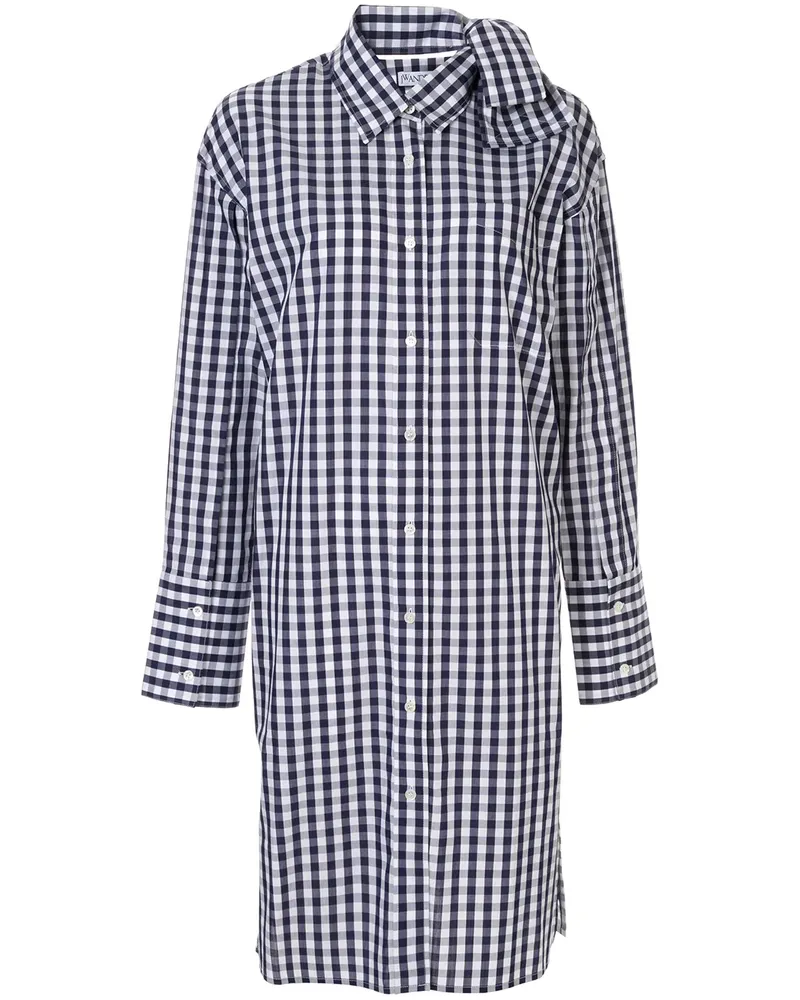 J.W.Anderson Hemdkleid mit Schleifenkragen - Blau Blau