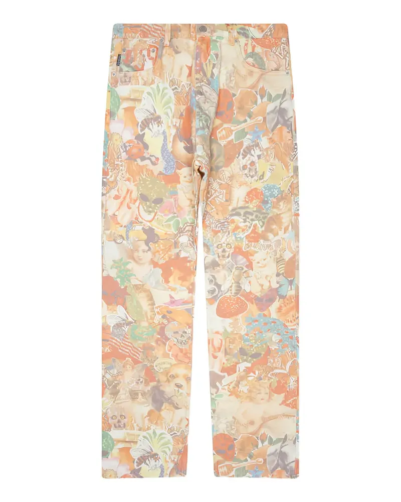 PLEASURES Stickers straight-leg jeans - Nude Nude