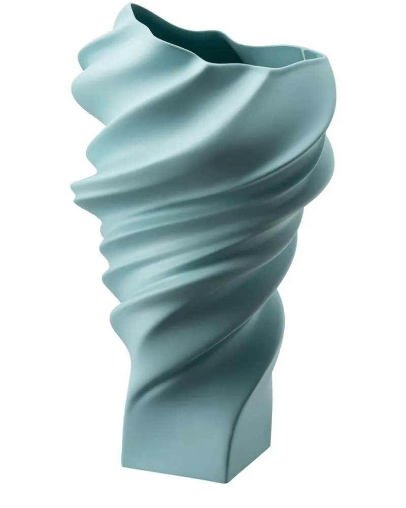 Rosenthal Squall Vase aus Porzellan - Grün Grün