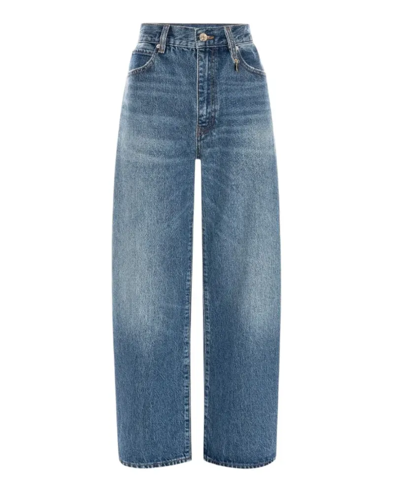 Frame Denim Ausgeblichene Jeans mit Tragefalten - Blau Blau