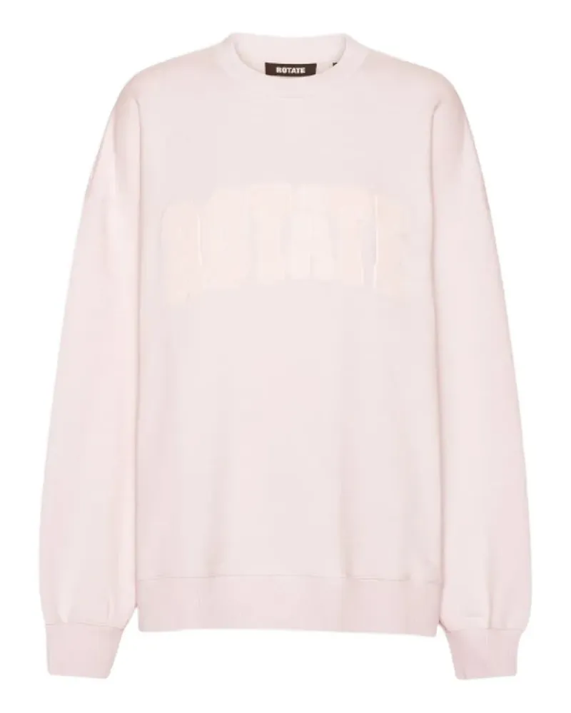 ROTATE Birger Christensen heavy crewneck sweat light pink - Rosa Rosa