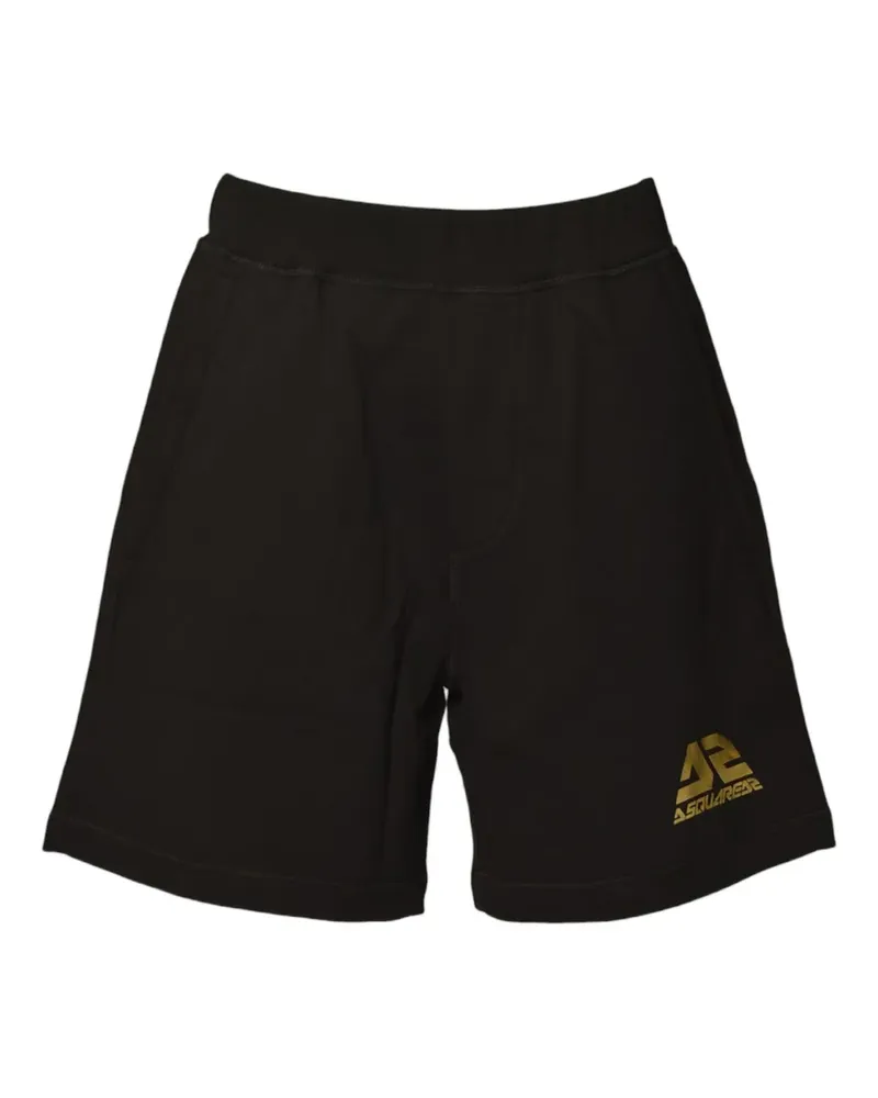 Dsquared2 Shorts mit Logo-Motiv - Schwarz Schwarz