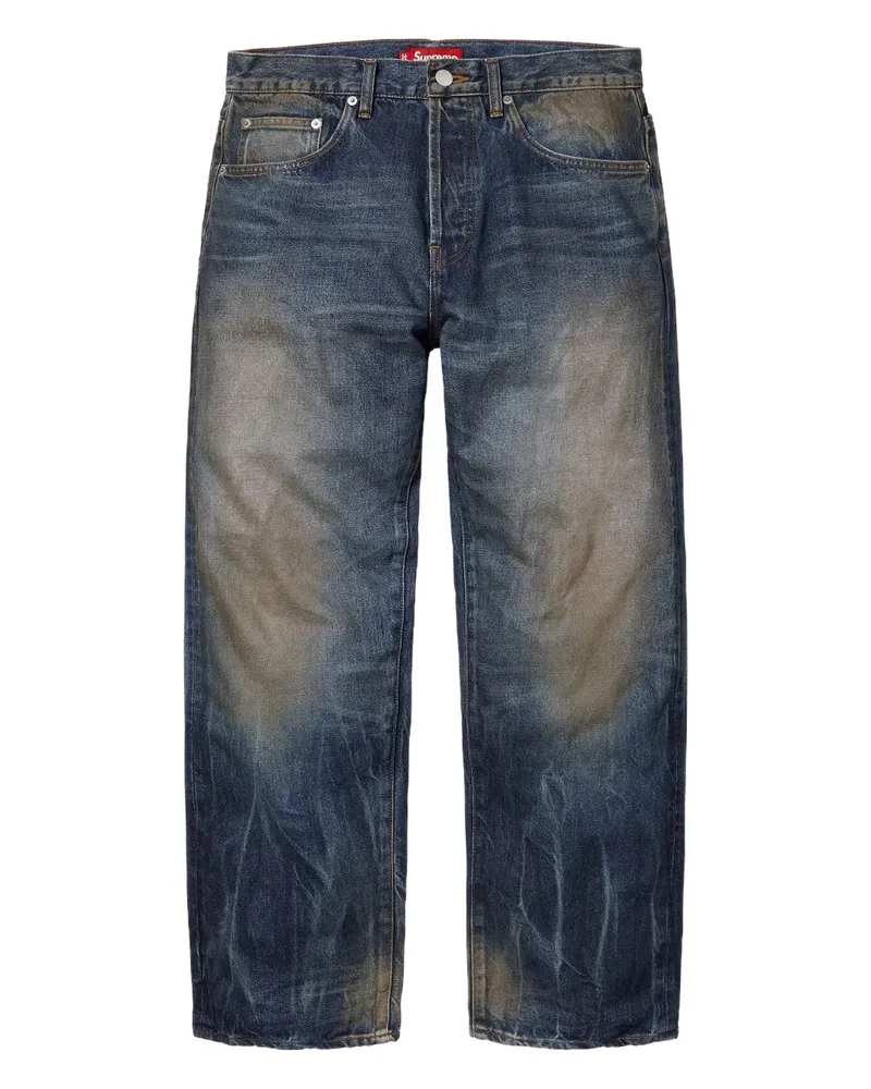 Supreme Being Lockere Jeans im Distressed-Look - Blau Blau