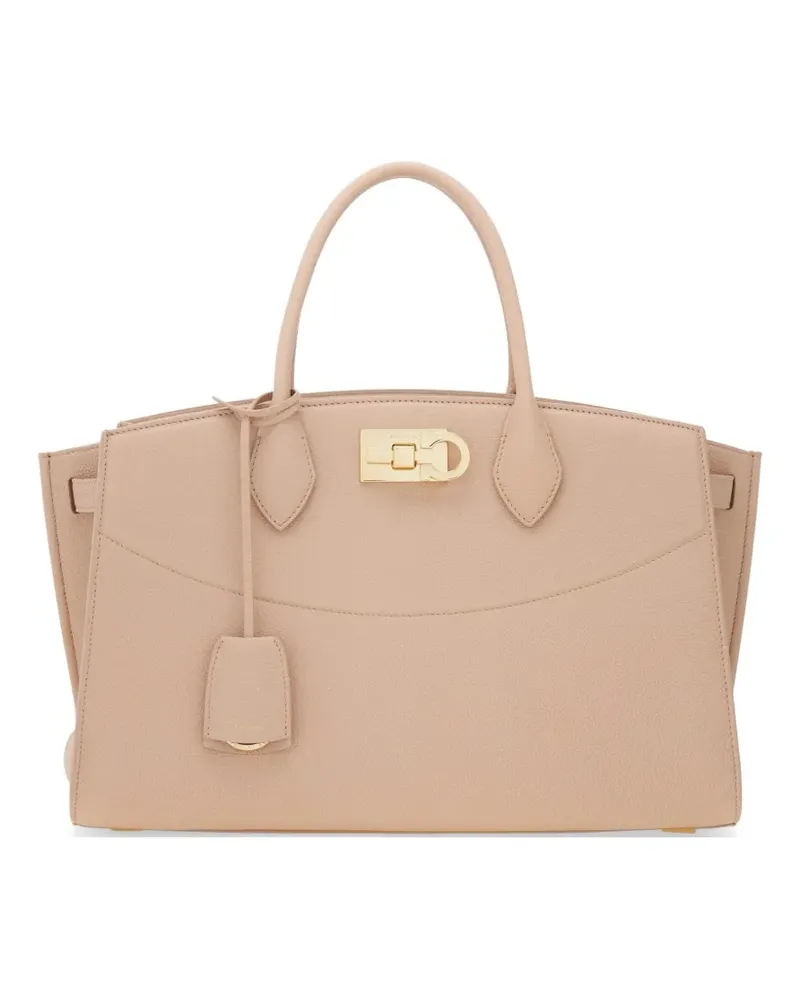 Ferragamo Weiche Studio Tote Bag - Nude Nude